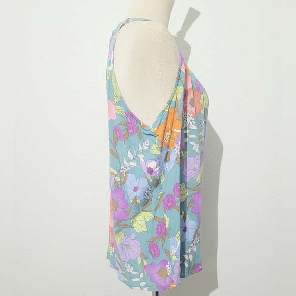 Rachel by Rachel Roy Women’s Floral Halter Top Blouse Size Large Colorful - Picture 4 of 10